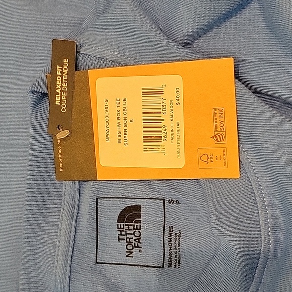 New With Tags Men's The North Face Short Sleeve Box Tee Small - Picture 3 of 4